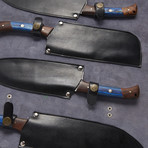 Damascus Chef Knives // Set Of 5 // KCH-126