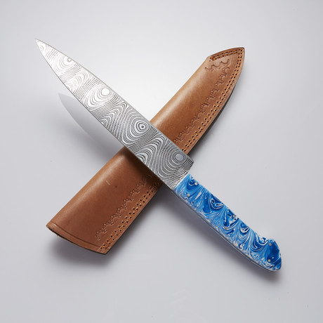 Etched J2 Steel Kitchen Knife // KCH-118