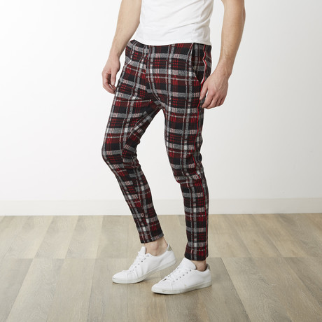 Overnight Track Pant // Black + Red (S)