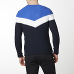 Victory Sweater // Navy + Sax (XL)