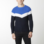 Victory Sweater // Navy + Sax (XL)