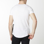 Fly Solo Zipper Strap Shirt // White (M)