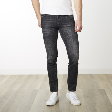 Amsterdam Fit Straight Pants // Black White (29WX32L)