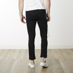 Milano Slim Fit Pants // Black + Black (38WX34L)