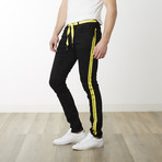 Milano Slim Fit Pants // Black + Yellow (34WX34L)