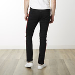 Milano Slim Fit Pants // Black + Red (30WX32L)