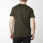 Rugby Striped Short Sleeve Tee // Olive (L)