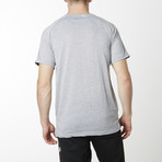 Rugby Striped Short Sleeve Tee // Heather Gray (L)