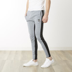 Off Tech Fitted Jogger // Heather Gray + Black (XL)