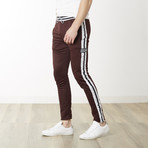 Varsity Stripe Skinny Fit Jogger // Boudreaux (XL)