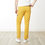 Gold Pinstripe Skinny Fit Jogger // Mustard (XL)