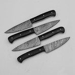 Damascus Steak Knives // 4 Piece Set // 9808