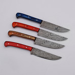 Damascus Steak Knives // 4 Piece Set // 9815