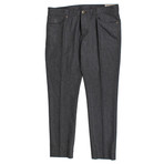 Brunello Cucinelli // Wool Flannel Five Pocket Jeans // Gray (44)