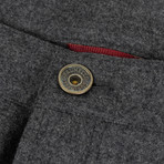 Brunello Cucinelli // Wool Flannel Five Pocket Jeans // Gray (44)