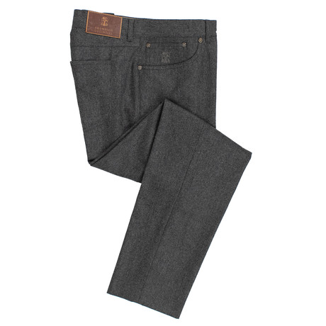 Brunello Cucinelli // Wool Five Pocket Jeans V // Gray (45)