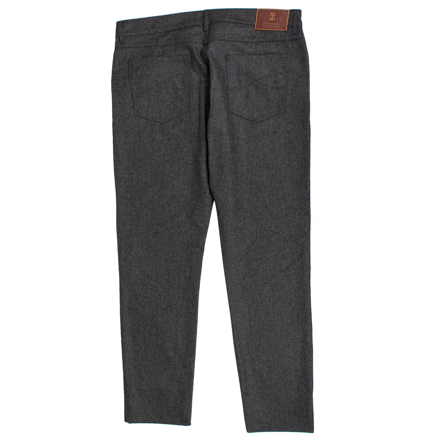 Brunello Cucinelli // Wool Five Pocket Jeans // Charcoal Gray (54 ...