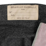 Brunello Cucinelli // Wool Five Pocket Jeans // Charcoal Gray (58)