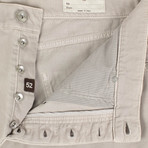 Cotton Distressed Five Pocket Jeans // Tan (44)