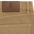 Brunello Cucinelli // Cotton Denim Jeans // Tan (50)
