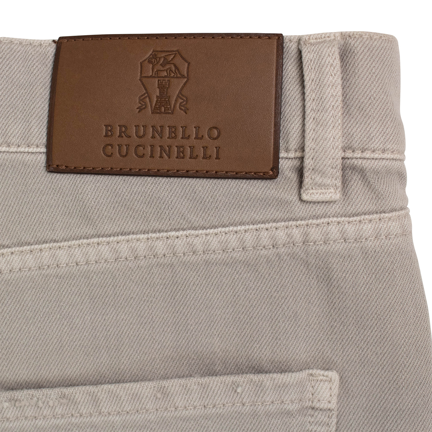 Brunello Cucinelli // Cotton Distressed Denim Jeans // Tan (59) - Tom ...