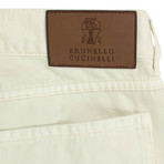 Brunello Cucinelli // Cotton Denim Jeans // Ivory (44)