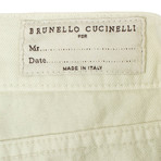 Brunello Cucinelli // Cotton Denim Jeans // Ivory (46)