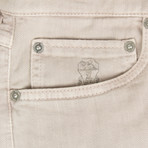 Brunello Cucinelli // Cotton Denim Jeans // Taupe (52)