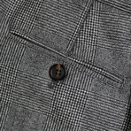 Brunello Cucinelli // Check Wool Dress Pants // Black + White (44)