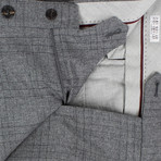 Brunello Cucinelli // Houndstooth Wool Dress Pants V // Gray (54)