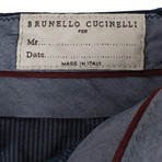 Brunello Cucinelli // Cotton Dress Pants // Blue (52)