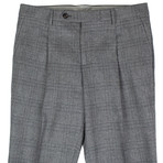 Brunello Cucinelli // Houndstooth Wool Dress Pants V // Gray (44)
