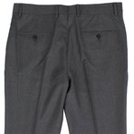 Brunello Cucinelli // Check Cropped Wool Dress Pants // Gray (50)