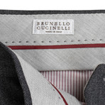 Brunello Cucinelli // Wool Pleated Dress Pants V1 // Gray (44)