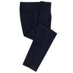 Wool Blend Pleated Dress Pants // Marine Blue (54)
