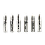 The Original Whiskey Bullet + Cylinder Package // Military // Set of 6