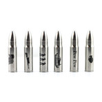 The Original Whiskey Bullet + Cylinder Package // Military // Set of 6
