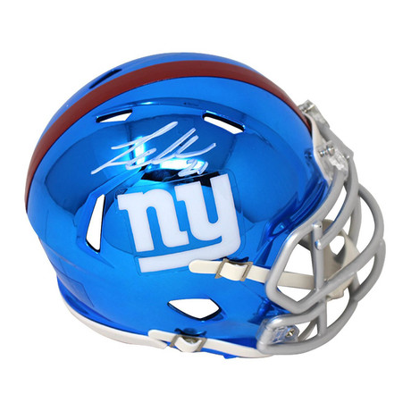 Landon Collins // Signed Riddell New York Giants Chrome Speed Mini Helmet
