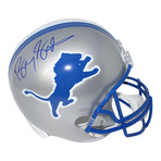 Barry Sanders // Signed Detroit Lions Replica Throwback Helmet