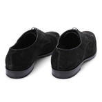 Suede Cap Toe Shoe // Black (Euro: 42)