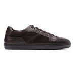 Brioni // Leather Fashion Sneaker // Brown I (Euro: 43)