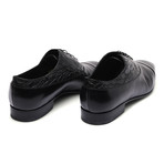 Brioni // Leather Cap Toe Shoe // Black (Euro: 43)