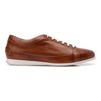 Leather Fashion Sneaker // Brown (Euro: 39.5)