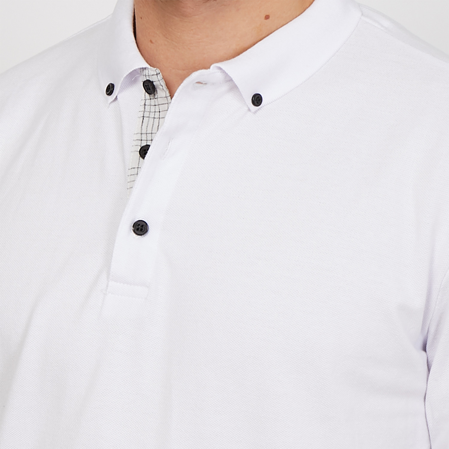 Angelo Polo Button Up // White (Small) - St. Lynn - Touch of Modern