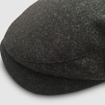 Michigan Waterproof Wool Cap Flat Cap // Dark Grey (S)