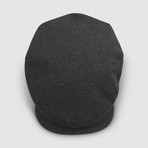 Michigan Waterproof Wool Cap Flat Cap // Dark Grey (S)
