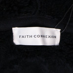 Faith Connexion // Sherpa Lined Rvr Hoodie Sweatshirt // Black (XS)