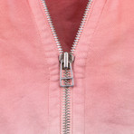 Faith Connexion // Lace Up Hoodie Sweatshirt // Pink (XS)
