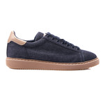 Leather + Canvas Sneaker // Denim Blue (Euro: 39)