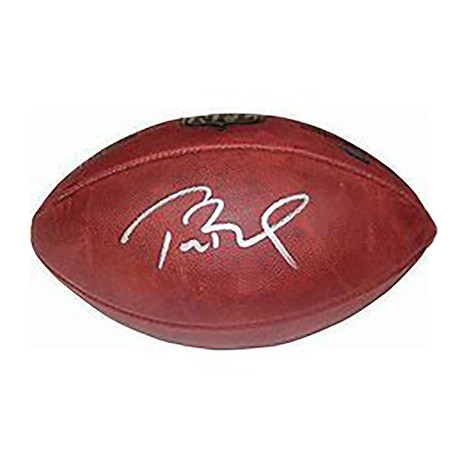 New England Patriots // Signed Regulation Football // Tom Brady